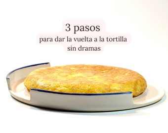 Plato tortillero 23 cm, plato para dar la vuelta a la tortilla.