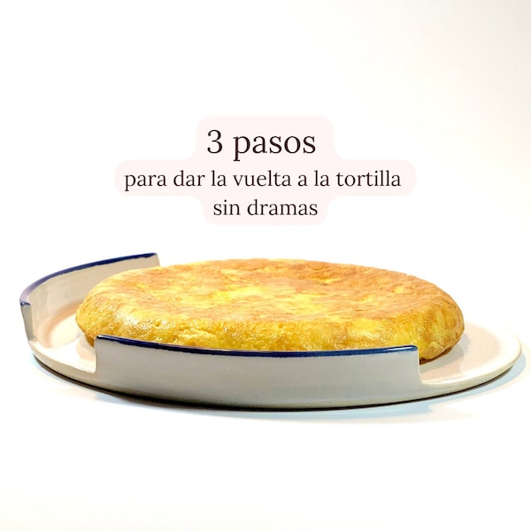 Plato tortillero 23 cm, plato para dar la vuelta a la tortilla.