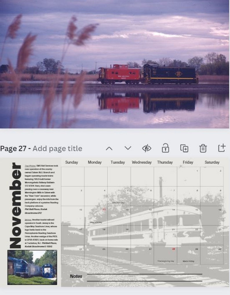 All Things Trains 2024 National Railroad Calendar Etsy