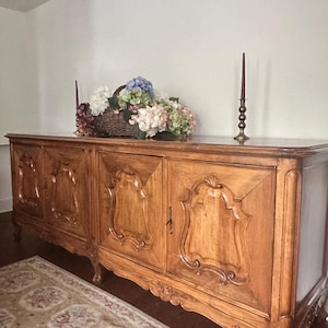 ANTIQUE FRENCH Sideboard | Vintage French Credenza | Vintage French Buffet | French Provincial Sideboard | Louis XV Style