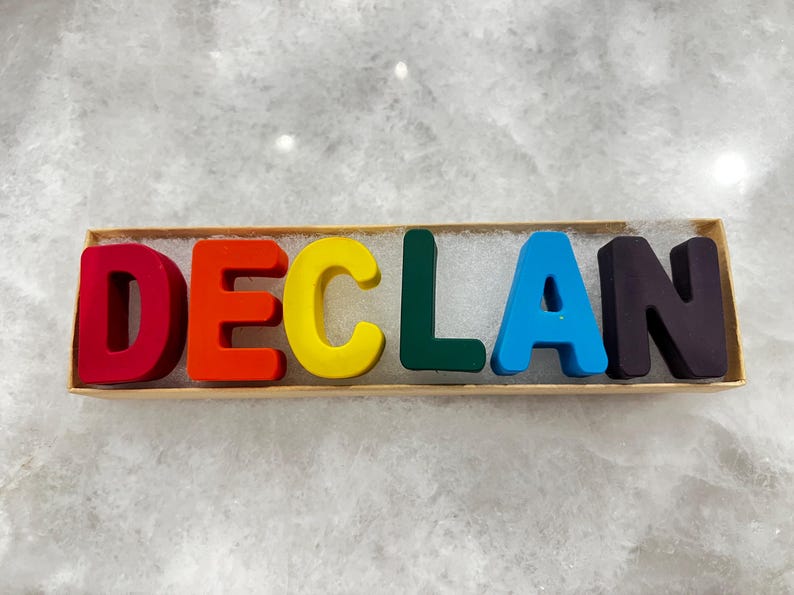 Personalized Name Crayon Sets - Etsy