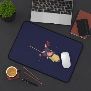 Kiki's Delivery Service Flying Ghibli Long Gaming Mousepad/Desk Mat/Play Mat image 3