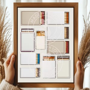 Blank Matchbook Template Neutral, Create Your Own, Customized Matchbox ...