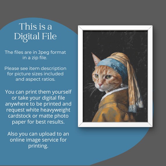 真珠の耳飾りの少女ヨハネス・フェルメールのパロディ壁アートデジタル
