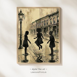 Black Girls Jump Rope Print - Etsy