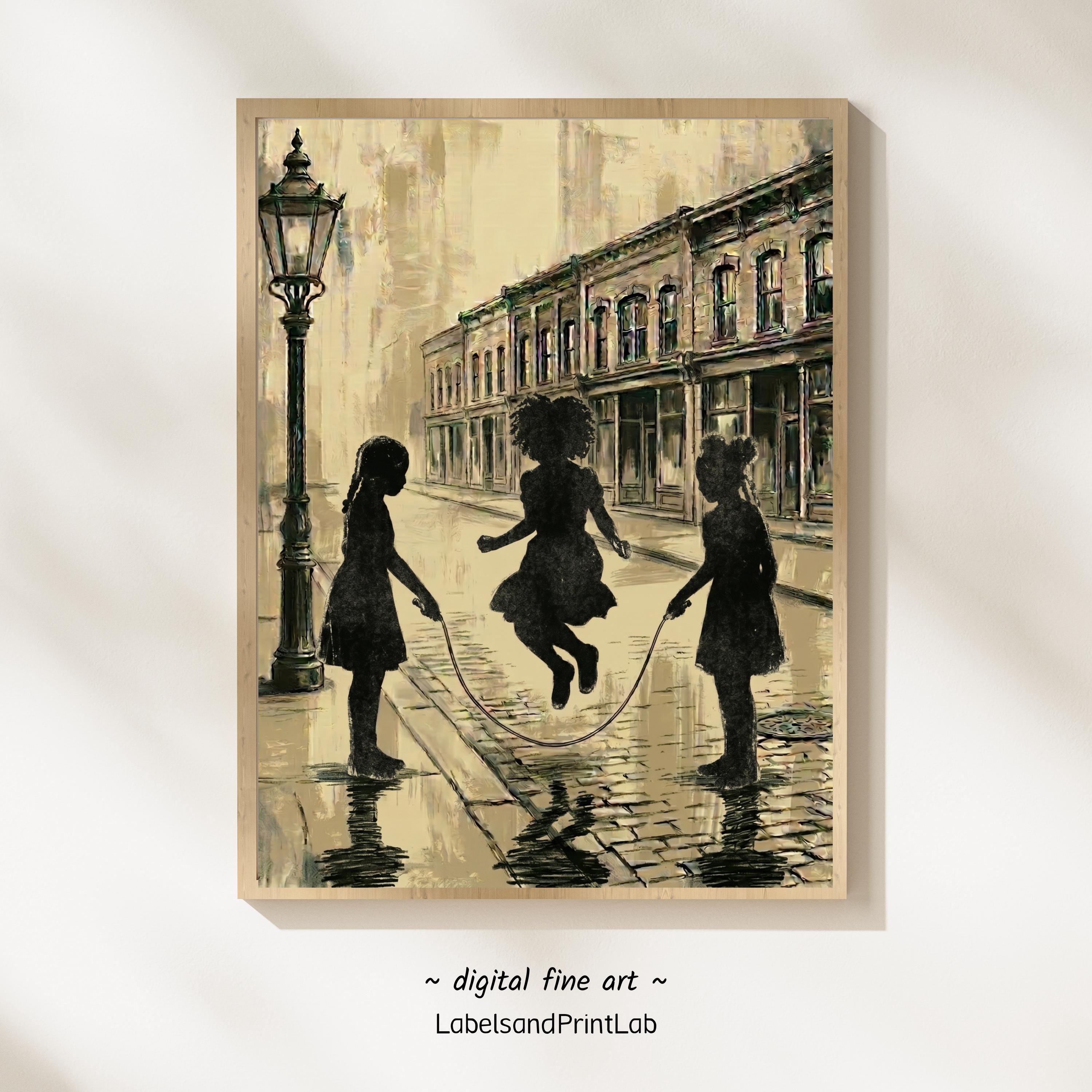 Black Girls Jump Rope Print - Etsy