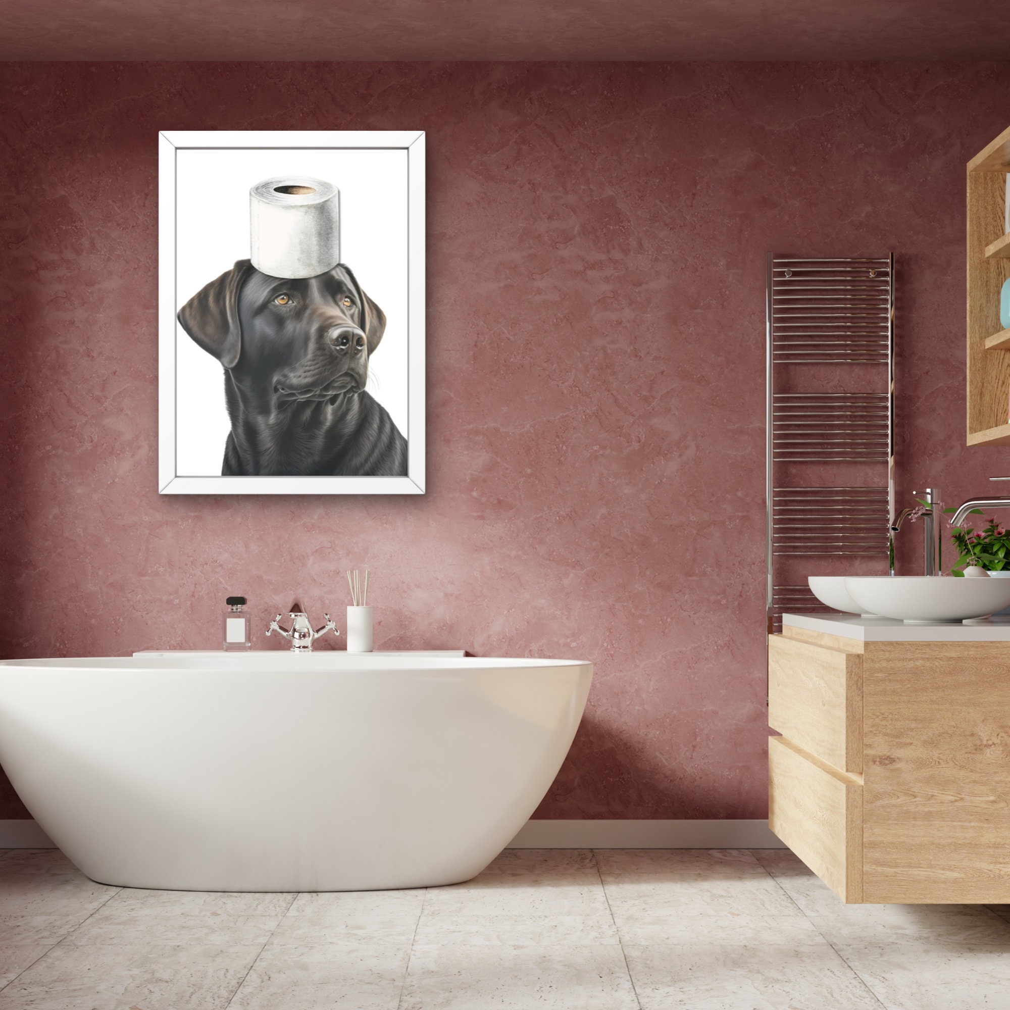 Arazzo Da Parete Con Cane Labrador, Stampa 3D, In Poliestere, Misure Da 70x100 A 180x230 Cm, Con Accessori Per Appendere