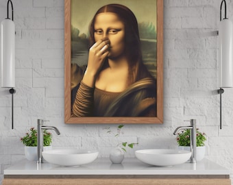 Vintage Bathroom Poster with Toilet Humor