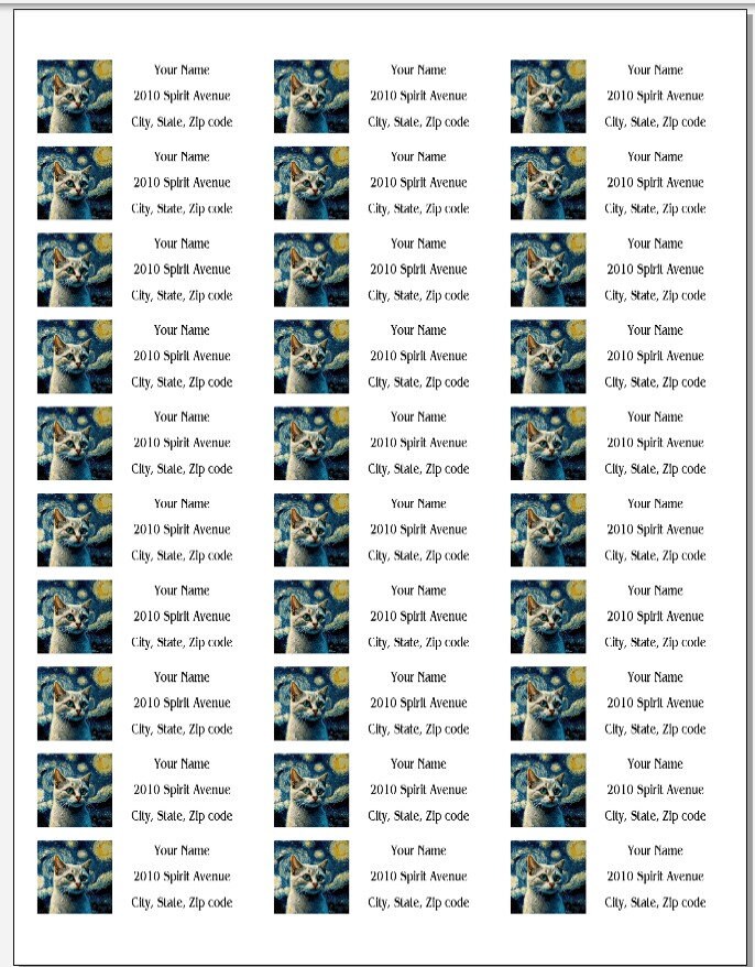 150 Personalized Address Labels - Dog & Cat Design Self-Adhesive Peel & Stick Return Labels