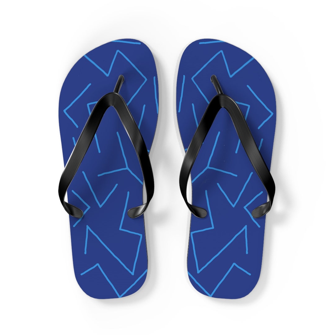 Detours Blue Flip Flops Beachwear and Swimwear Vacation Sandals Swim ...