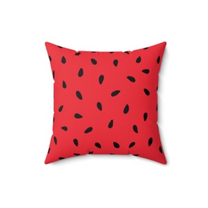 Melon Mania Contemporary Design Square Throw Pillow Modern Colorful Home Decor