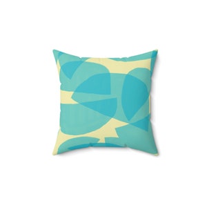 Halfsies Contemporary Design Square Throw Pillow Modern Home Décor Accent,  Toss Couch Sofa pillow cushion Anniversary Gift