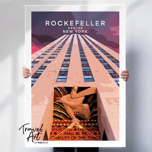 New York Print - Rockefeller Centre Poster
