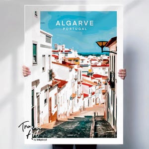 Algarve print , Portugal Poster , Algarve travel Poster , Portugal print , Algarve travel poster , special place gift