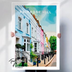 London Travel Poster - Primrose Hill Print