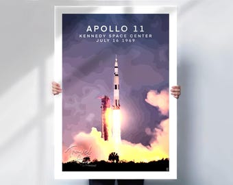 Apollo 11 print - Kennedy Space Center - 1969 Moon Landing