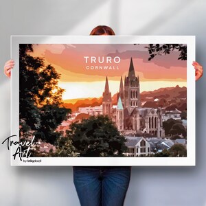 Truro Print - Cornwall Poster - Retro Reise