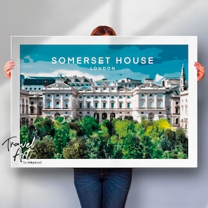 London Somerset House Travel Print - Unique and Charming Gift