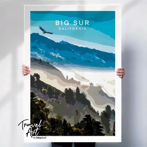 Big Sur Landscape Print - California Travel Poster - Special Place Gift - Travel Prints