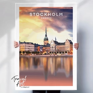Stockholm Art Print - Sweden Travel Poster