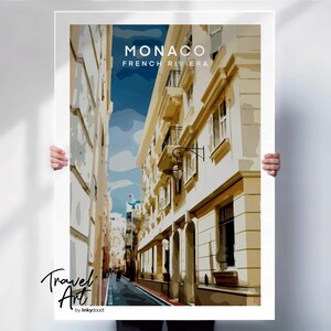 Monaco poster , Monaco print , French Riviera poster , French Riviera print , travel poster , special place gift