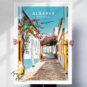 Portugal Poster , Algarve print , Algarve travel Poster , Portugal print , Algarve travel poster , special place gift