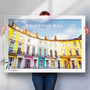 Primrose Hill , London travel poster art print , London poster , Primrose Hill print , London poster , special place gift