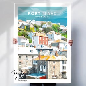Cornwall Travel Print - Port Isaac Poster - Cornish Wall Art - Special Place Gift