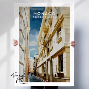 Monaco poster , Monaco print , French Riviera poster , French Riviera print , travel poster , special place gift