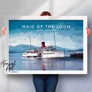 Scotland Travel Poster - Loch Lomond Print
