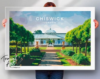 Chiswick London Print - Travel Poster Gift - Travel Prints