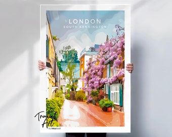 London travel print , South Kensington print , London Wall art , London print , South Kensington poster , special place gift