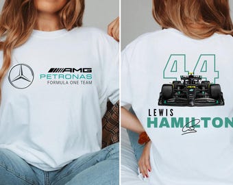Lewis Hamilton Shirt, Formula 1 Sweatshirt, F1 Racing Shirt, Formula One Tshirt, Lewis Hamilton, F1 Shirt, Formula 1 Hamilton 44 Shirt