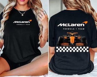 McLaren Formule 1-shirt, Formule 1-teamsweater, cadeau voor McLaren-liefhebber, F1 Racing-trui, Mc Laren F1-team T-shirt, Lando Norris-T-shirt
