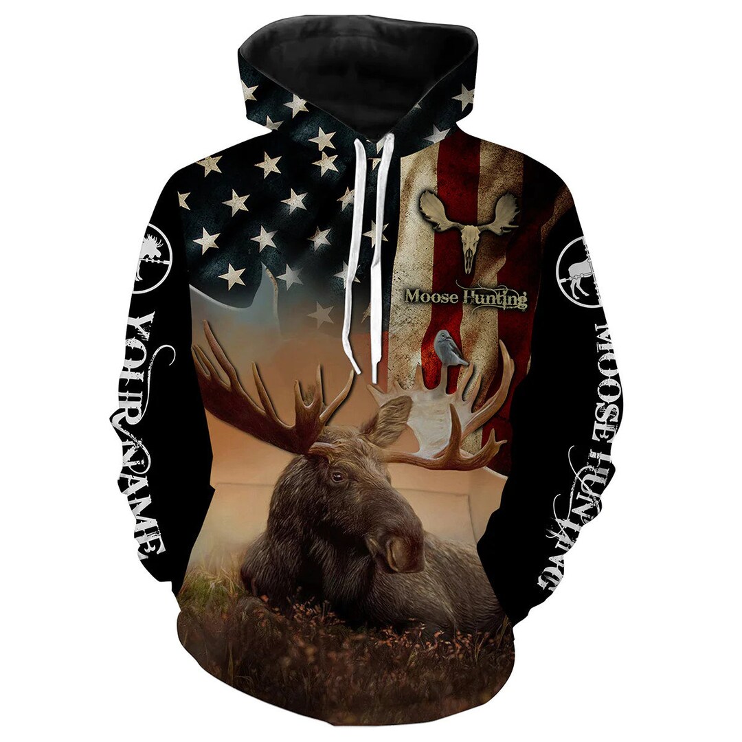 Duck Hunting American Flag Waterfowl Goose Gift Fo T-Shirt