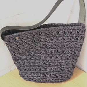 Crocheted bag shoulder bag handbag
