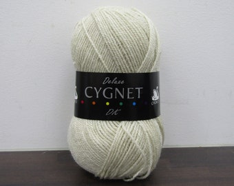 Brand New Deluxe Cygnet Yarn - Beige - DK - 100g - Acrylic - Machine Washable - Knitting and Crochet Wool