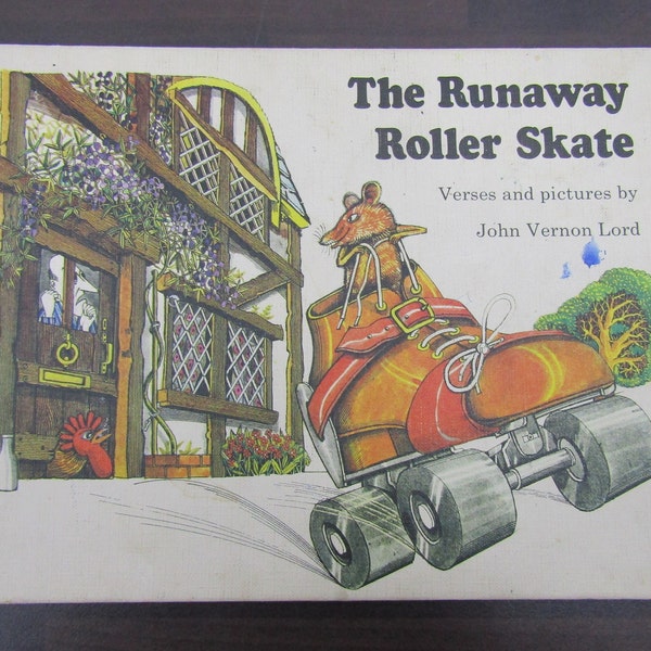 The Runaway Roller Skate by John Vernon Lord (1973) - Rare Vintage Children's Picture Book with Psychedelic Illustration Art