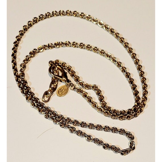 Vintage JAN LESLIE RARE Chain Necklace Gold Tone … - image 7