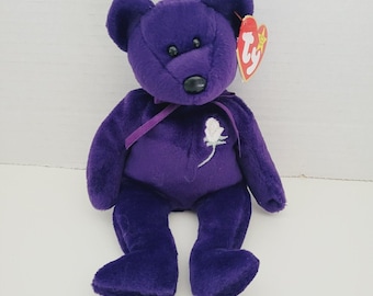 Ty Beanie Baby Princess Diana Bear 1997 Pellets PRISTINE