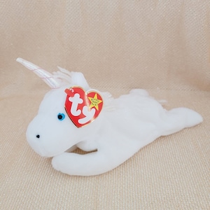 Ty Beanie Baby MYSTIC UNICORN Metallic 5th Gen 1993 PVC Pellets Collectible New