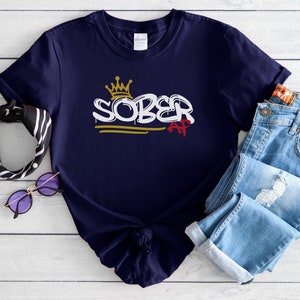 Unisex Softstyle Sober AF t-shirt, Sobriety shirt, Sober gift, Recovery Shirt, 12 Step Recovery Shirt, AA Gift, Aa Shirt, Recovery Tee