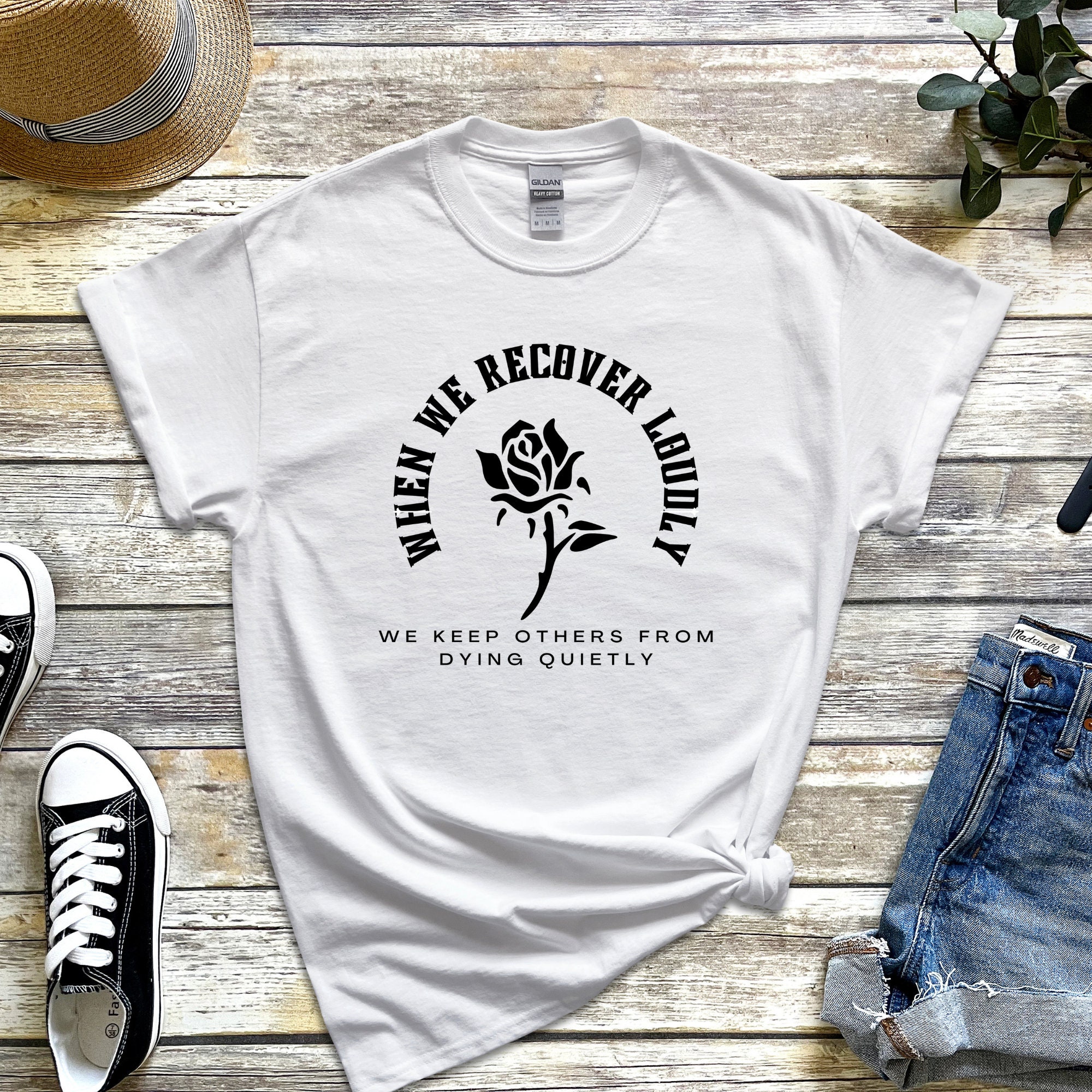 Unisex When We Recovery Loudly T Shirt Recovery Shirt - Etsy