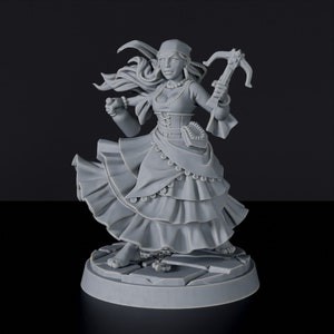 Human Female Rogue Bard DnD inspired Fantasy Tabletop RPG Mini Great Miniature Gift Idea for Dungeon and Dragons Fans Painting Resin Figure