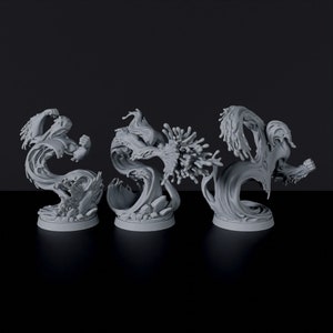 ウォーターエレメンタルユニットモンスター DnD にインスパイアされたファンタジーテーブルトップ RPG ミニ ダンジョンズ&ドラゴンズファンへの素晴らしいミニチュアギフトアイデア ペイントフィギュア