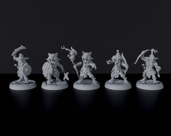 Goblin Warband Monster DnD inspired Fantasy Tabletop RPG Mini Great Miniature Gift Idea for Dungeon and Dragons Fans Painting Resin Figure