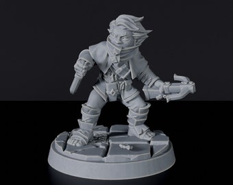 Halfling Rogue DnD inspired Fantasy DnD Tabletop RPG Mini Great Miniature Gift Idea for Dungeon and Dragons Fans Painting 3D Resin Figure