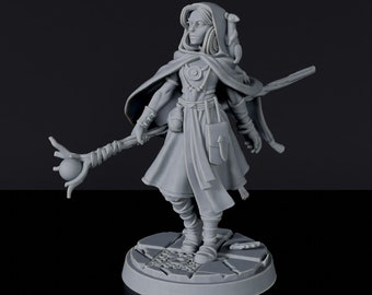 Human Druid Female DnD inspired Fantasy DnD Tabletop RPG Mini Great Miniature Gift Idea for Dungeon and Dragons Fans Painting Resin Figure