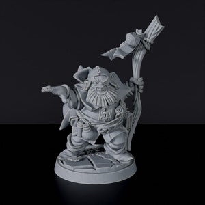 Zwerg Druide männlich DnD inspiriert Fantasy DnD Tabletop RPG Mini Tolle Miniatur Geschenkidee für Dungeon and Dragons Fans Malerei 3D Resin Figur