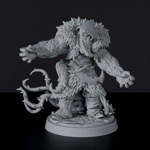 Human Druid Male DnD inspired Fantasy DnD Tabletop RPG Mini Great Miniature Gift Idea for Dungeon and Dragons Fans Painting 3D Resin Figure